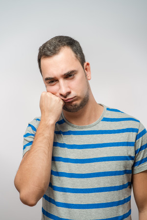 Man having headache.の写真素材