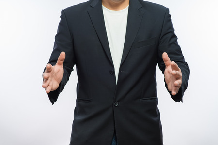 adult man hand to hold somethingの写真素材