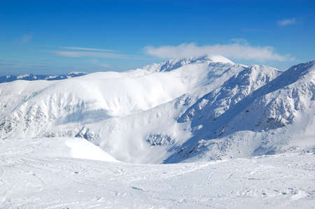 Free ride area on Chopok in Jasna ski resort, Low Tatras, Slovakia