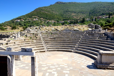 The ruins in ancient Messene  Messinia , Peloponnes, Greece