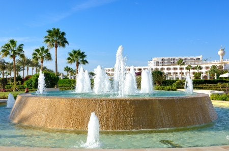The fountain at the luxury hotel, Sharm el Sheikh, Egyptのeditorial素材