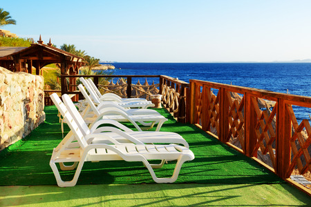 Beach at the luxury hotel, Sharm el Sheikh, Egyptのeditorial素材