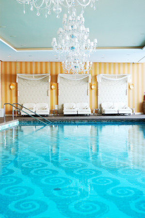 Modern SPA in the luxury hotel at ski resort, Strbske pleso, Slovakiaのeditorial素材