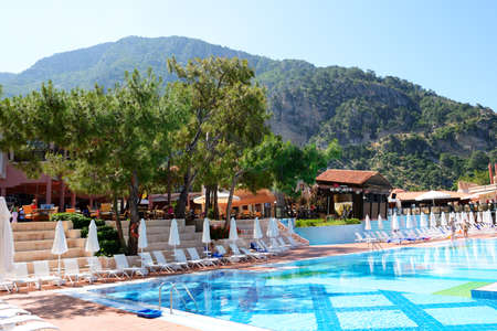 FETHIYE, TURKEY - MAY 19: The tourists enjoing their vacation in Lykia World Oludeniz luxury hotel...