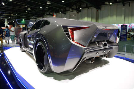 DUBAI, UAE - NOVEMBER 16: The Zedro Notorious sportscar on Dubai Motor Show 2019 on November 16,...