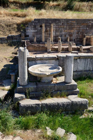 The ruins in ancient Messene (Messinia), Peloponnes, Greeceの写真素材