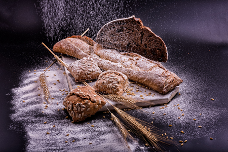 Bread and spikeletsの写真素材