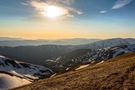 Landscape of the Carpathian Mountain
