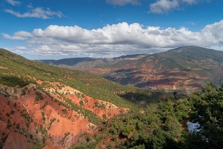 Africa morocco satin mountains snow in mountainsの写真素材