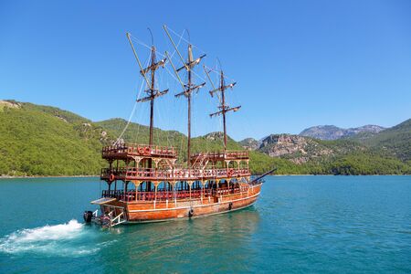 Green canyon at Turkey - nature travel backgroundの写真素材