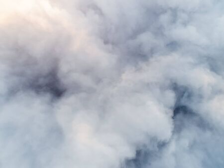 Thick fog over the right bank of Kiev.の写真素材