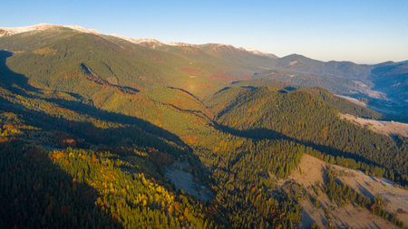 Autumn in mountain, amazing landscape