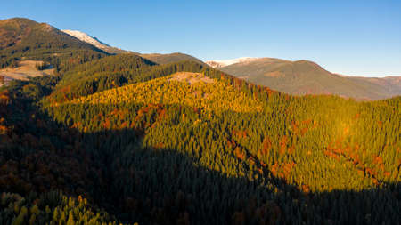 Autumn in mountain, amazing landscapeの写真素材