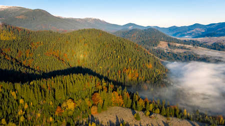 Autumn in mountain, amazing landscapeの写真素材