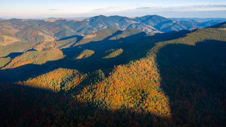 Autumn in mountain, amazing landscapeの写真素材