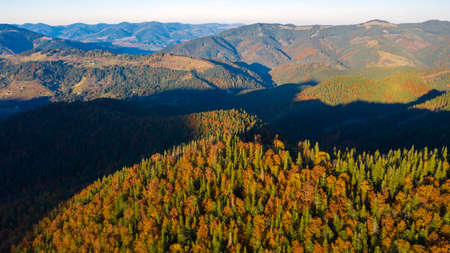 Autumn in mountain, amazing landscapeの写真素材