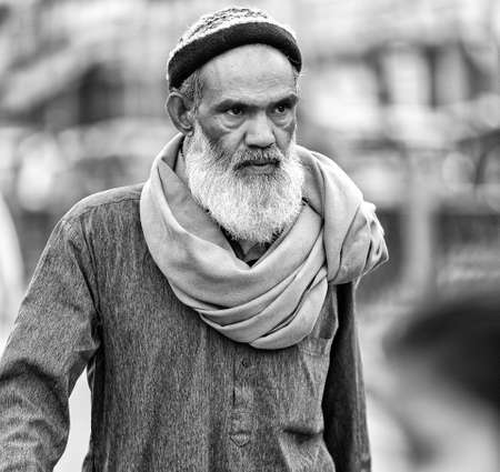 India street portraits Sweeper in Hyderabad, India Editorial photo shoot of street people of India November , 2020のeditorial素材