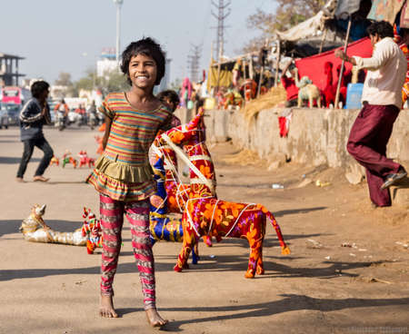 India street portraits Sweeper in Hyderabad, India Editorial photo shoot of street people of India November , 2020のeditorial素材