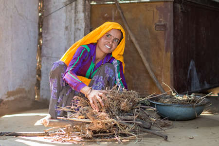 India street portraits Sweeper in Hyderabad, India Editorial photo shoot of street people of India November , 2020のeditorial素材