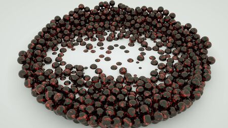 beautiful shiny balls 3d backgroundの写真素材
