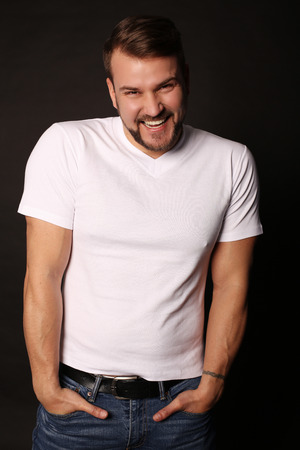fashion studio photo of handsome sexy man with muscular sportive body , wears casual clothes fashion studio photo of handsome sexy man with muscular sportive body , wears casual clothes