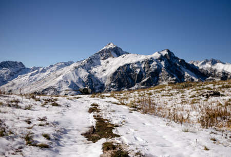Mountain landscape in Dombay. Mountain view. Nature. Popular tourist attraction. Best famouse travel...