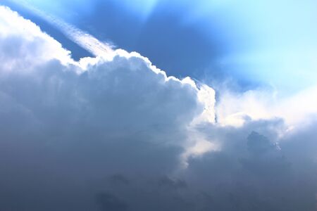 Storm front. Cloudsの写真素材