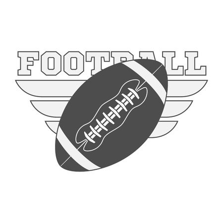 American Football Ball. Vector Illustration of sport Objectのイラスト素材