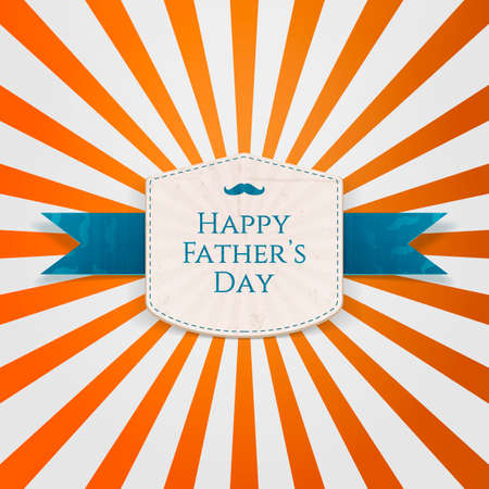 Happy Fathers Day modern graphic Tag. Vector Illustrationのイラスト素材