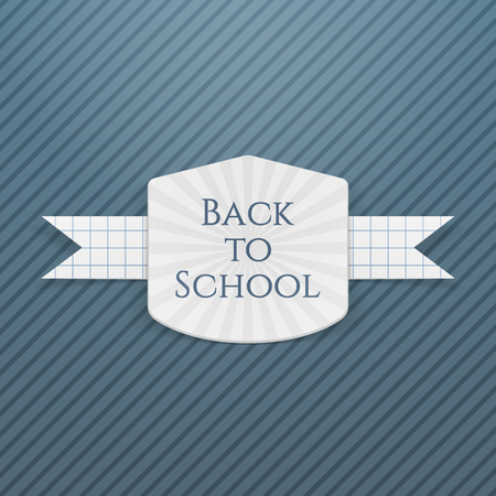 Back to School greeting Tag. Vector Illustrationのイラスト素材