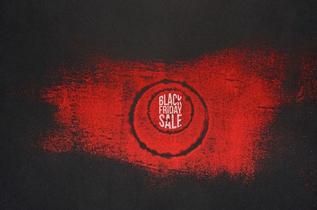 Art advertising Concept for Black Friday Sale Bannerの写真素材