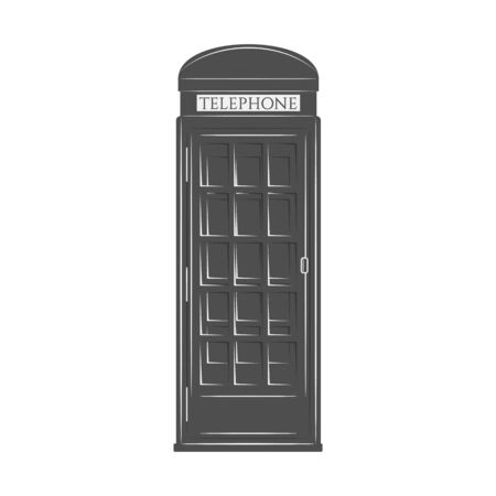 London Phone Booth in graphic Styleのイラスト素材