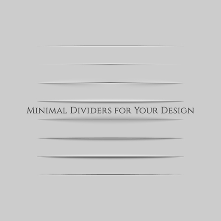 Realistic Page Dividers Set for Your Designのイラスト素材