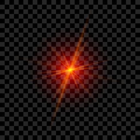 Red Laser Glowing in realistic Styleのイラスト素材