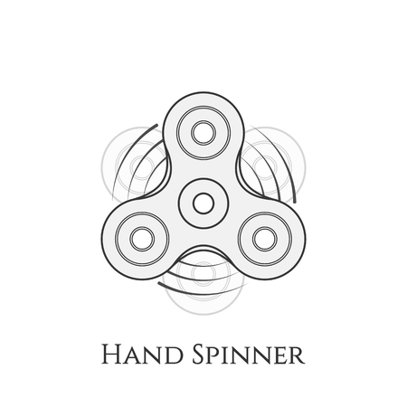 Fidget Spinner Children Toy Banner Templateのイラスト素材