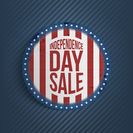 Circle Independence Day Sale realistic Bannerのイラスト素材
