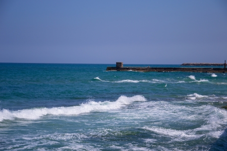 Waves on Tel Aviv beach