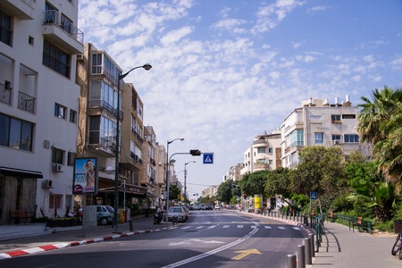 View of Tel Aviv streetsのeditorial素材