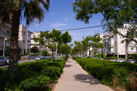 Alley in North Tel Aviv,Israelのeditorial素材