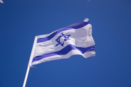 National flag of Israelの写真素材