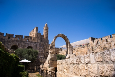David Tower .The Old City Jerusalem.Israelのeditorial素材