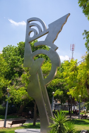 Park near Jaffa street in Jerusalem,Israelのeditorial素材