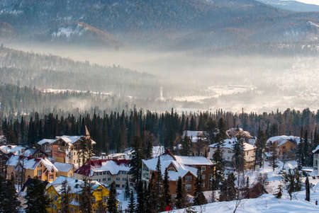 Mist in the mountainsの写真素材
