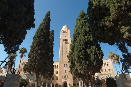 YMCA tower in Jerusalem, Israel, Nov 26, 2011のeditorial素材