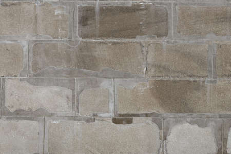 Texture of gray stone wall which is a surface of Washington Monument in D.C.の写真素材