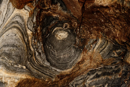 Wild stone texture of weathered rock