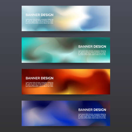 Abstract banners setのイラスト素材
