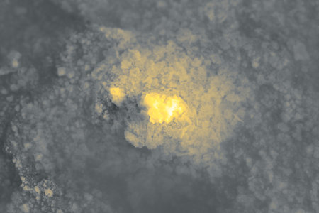 Background of the salt lake. Close up of salt crystals.の写真素材