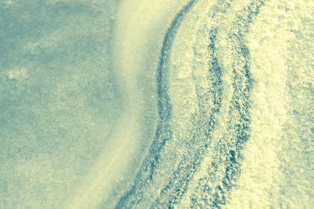 Background of the lake. Close up of salt crystals.の写真素材