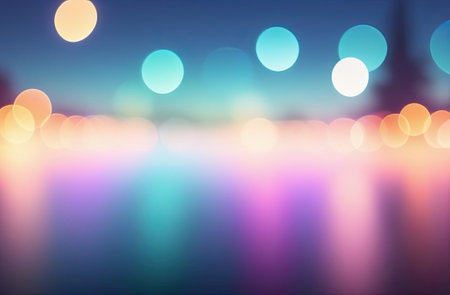 Abstract blurred rainbow glitter background. Bright and colorful background.の写真素材